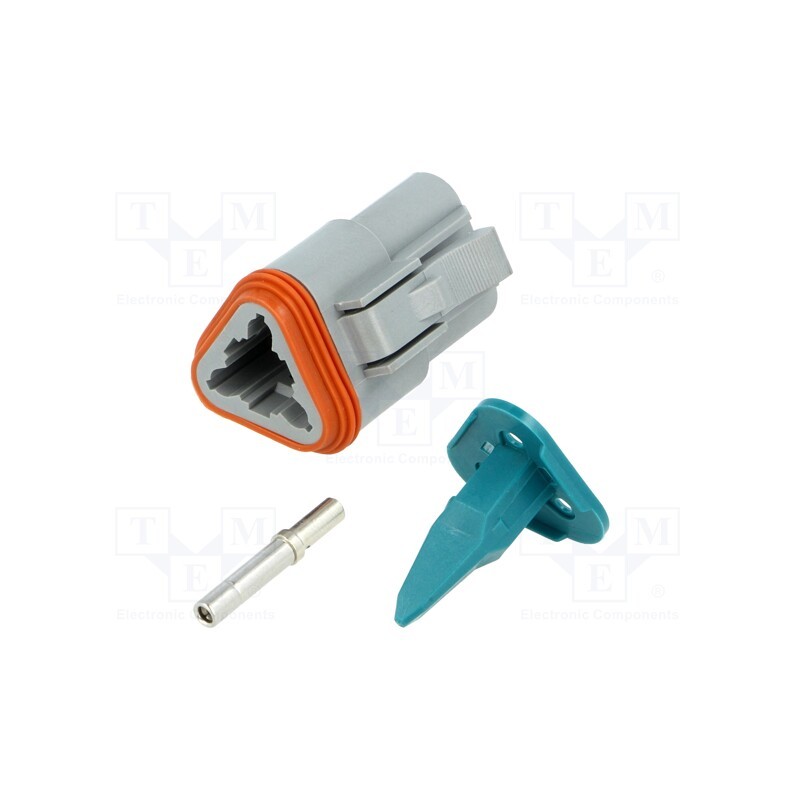 1 pcs x AMPHENOL - AT06-3S-KIT01 - Connector: wire-wire, AT, female, plug, for cable, PIN: 3, crimped