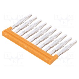 1 pcs x WEIDMu00dcLLER - 1985580000 ZQV 1.5N/10 - Comb bridge, ways: 10, orange, A series