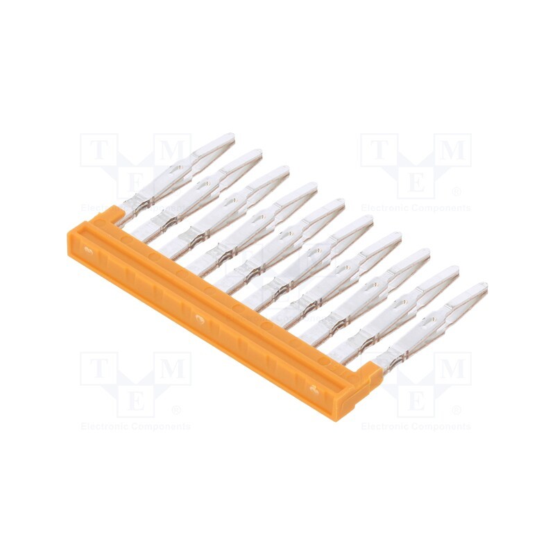 1 pcs x WEIDMu00dcLLER - 1985580000 ZQV 1.5N/10 - Comb bridge, ways: 10, orange, A series