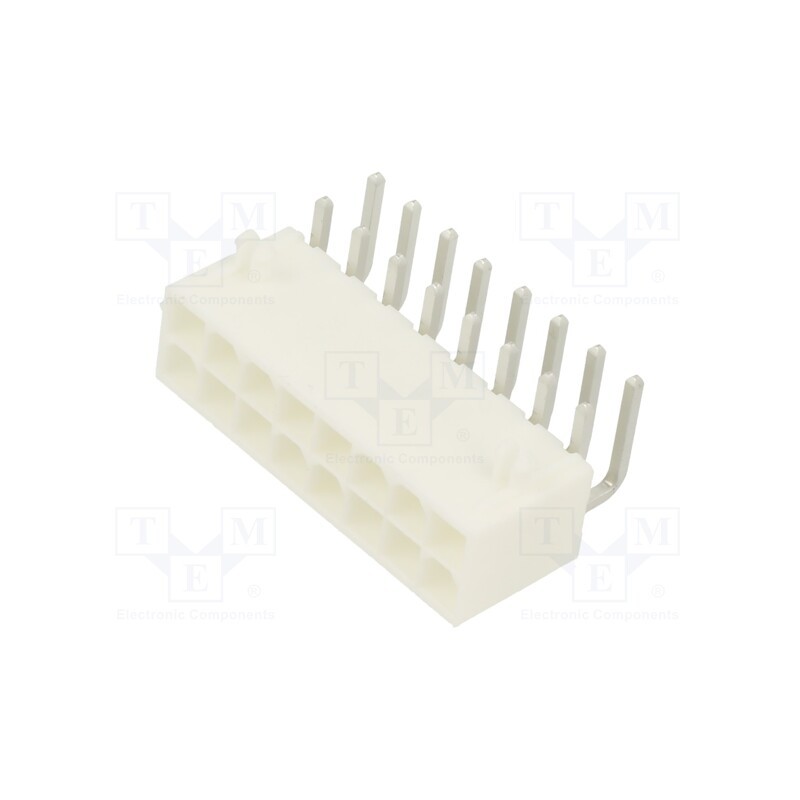 1 pcs x MOLEX - 39300160 - Socket, wire-board, male, Mini-Fit Jr, 4.2mm, PIN: 16, THT, PCB snap