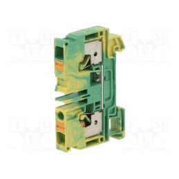1 pcs x WEIDMu00dcLLER - 1991810000 A2C 6 PE - Splice terminal: rail, 6mm2, ways: 1, terminals: 2, yellow-green