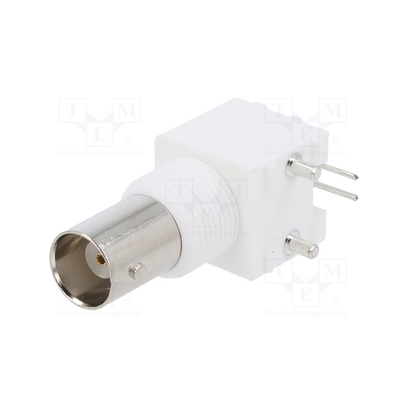 1 pcs x AMPHENOL RF - 031-5431 - Socket, BNC, female, angled 90°, 50Ω, THT, polypropylene, -40÷85°C