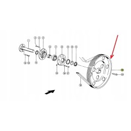 644881 0 threshing machine pulley