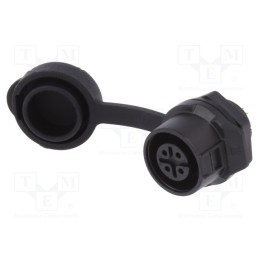 1 pcs x LUTRONIC - 2206 - Connector: circular, socket, size 12, 02, female, PIN: 4, for latch