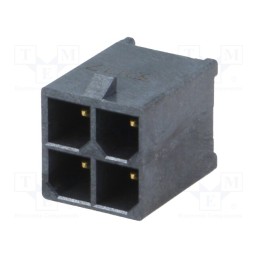 1 pcs x MOLEX - 1720650204 - Socket, wire-board, male, Mega-Fit, 5.7mm, PIN: 4, UL94V-0, 23A, THT