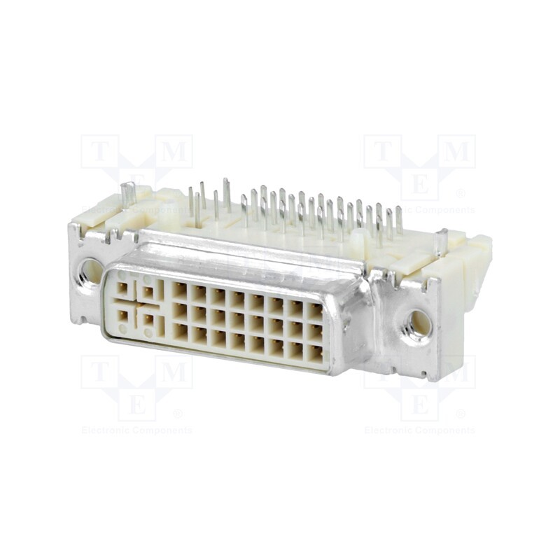 1 pcs x MOLEX - 743201004 - Connector: DVI-I, socket, MicroCross DVI, PIN: 29, gold flash, THT