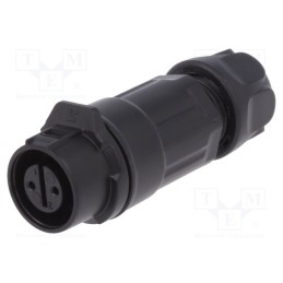 1 pcs x LUTRONIC - 2197 - Connector: circular, plug, size 12, 02, female, PIN: 2, for latch