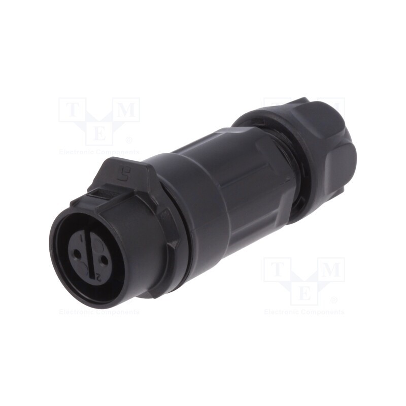1 pcs x LUTRONIC - 2197 - Connector: circular, plug, size 12, 02, female, PIN: 2, for latch