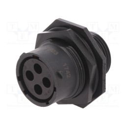 1 pcs x AMPHENOL - RTS714N4S03 - Connector: circular, eco|mate Aquarius, socket, female, PIN: 4
