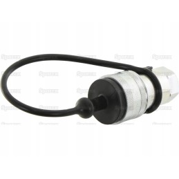 Black PVC plug fits 1 2 female coupling