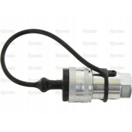Black PVC plug fits 1 2 female coupling