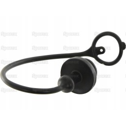Black PVC plug fits 1 2 female coupling