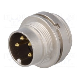 1 pcs x LUMBERG - SFV 40 - Connector: M16, socket, male, soldering, PIN: 4, 5A, 250V, IP40