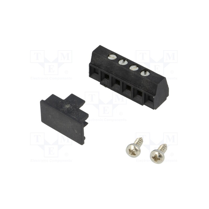 1 pcs x PHOENIX CONTACT - MKDS 1/ 4-3,81 SMD BK 1727256 - PCB terminal block, angled 90°, 3.81mm, ways: 4, on PCBs,screw
