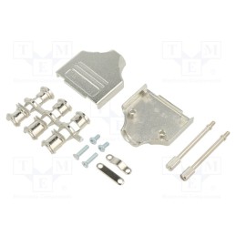 1 pcs x ENCITECH - MHDM15-M2.5-K - Enclosure: for D-Sub connectors, D-Sub 9pin,D-Sub HD 15pin