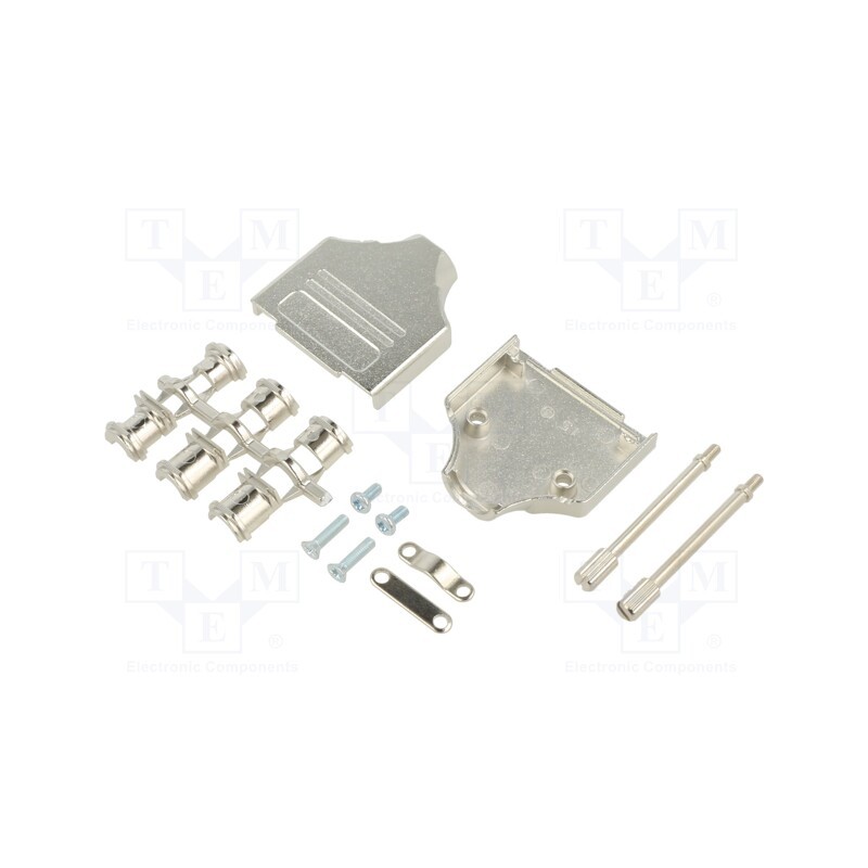 1 pcs x ENCITECH - MHDM15-M2.5-K - Enclosure: for D-Sub connectors, D-Sub 9pin,D-Sub HD 15pin