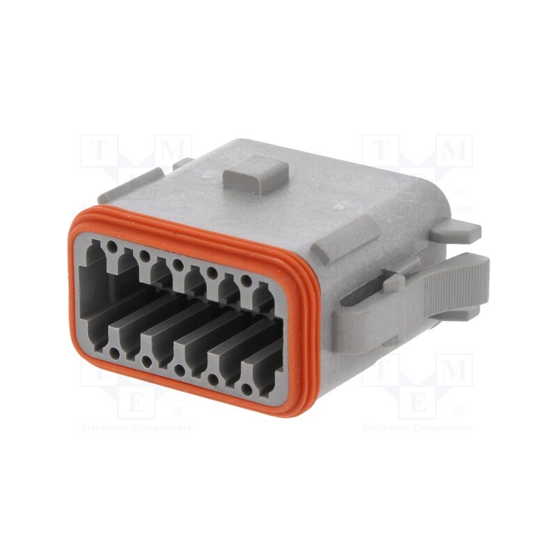 1 pcs x AMPHENOL - AT06-12SA - Connector: wire-wire, AT, female, plug, for cable, PIN: 12, grey