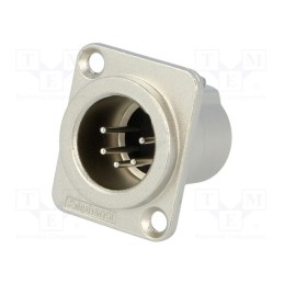 1 pcs x AMPHENOL - AC5MDZ - Socket, XLR, male, PIN: 5, straight, turned contacts, soldering