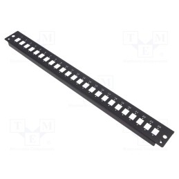 1 pcs x LOGILINK - FB2401B - Connector: fiber optic, patch panel, RACK, black, 19'
