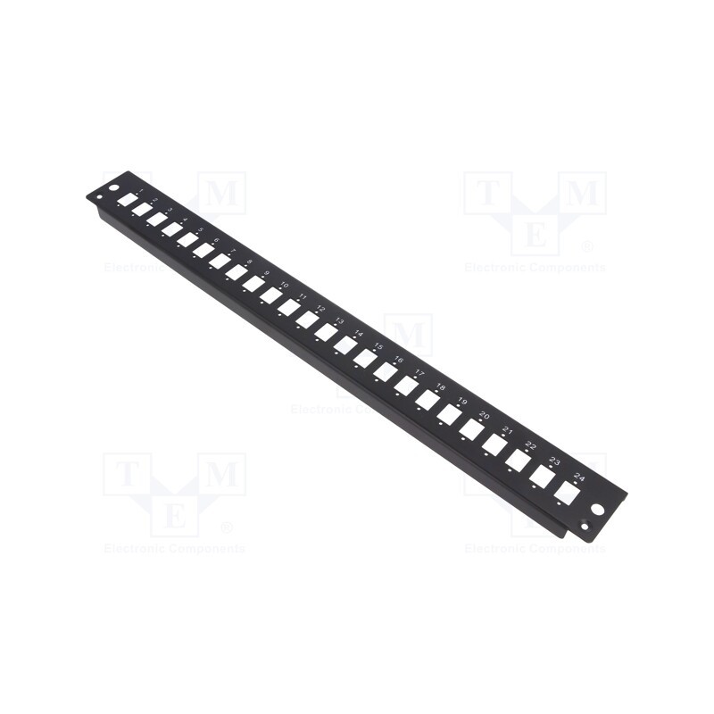 1 pcs x LOGILINK - FB2401B - Connector: fiber optic, patch panel, RACK, black, 19'