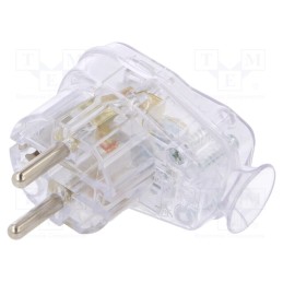 1 pcs x TIMEX-ELEKTRO - AWA-Ł TR - Connector: AC supply, male, plug, 2P+PE, 250VAC, 16A, for cable