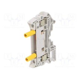 1 pcs x TE Connectivity - 1SNK508311R0000 (ZS10-ST-T4) - Splice terminal: rail, 0.5÷10mm2, ways: 1, terminals: 2, grey, SNK