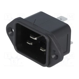1 pcs x BULGIN - PX0596/63 - Connector: AC supply, socket, male, 16A, 250VAC, IEC 60320, C20 (I)