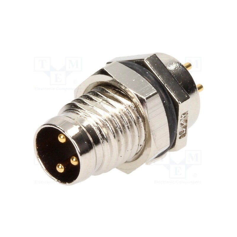 1 pcs x AMPHENOL LTW - 8-03PMMP-SF7001 - Connector: M8, male, PIN: 3, for panel mounting,front side nut
