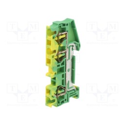 1 pcs x PHOENIX CONTACT - 3031416 - Splice terminal: rail, 0.08÷4mm2, ways: 1, terminals: 3, ST, TS35