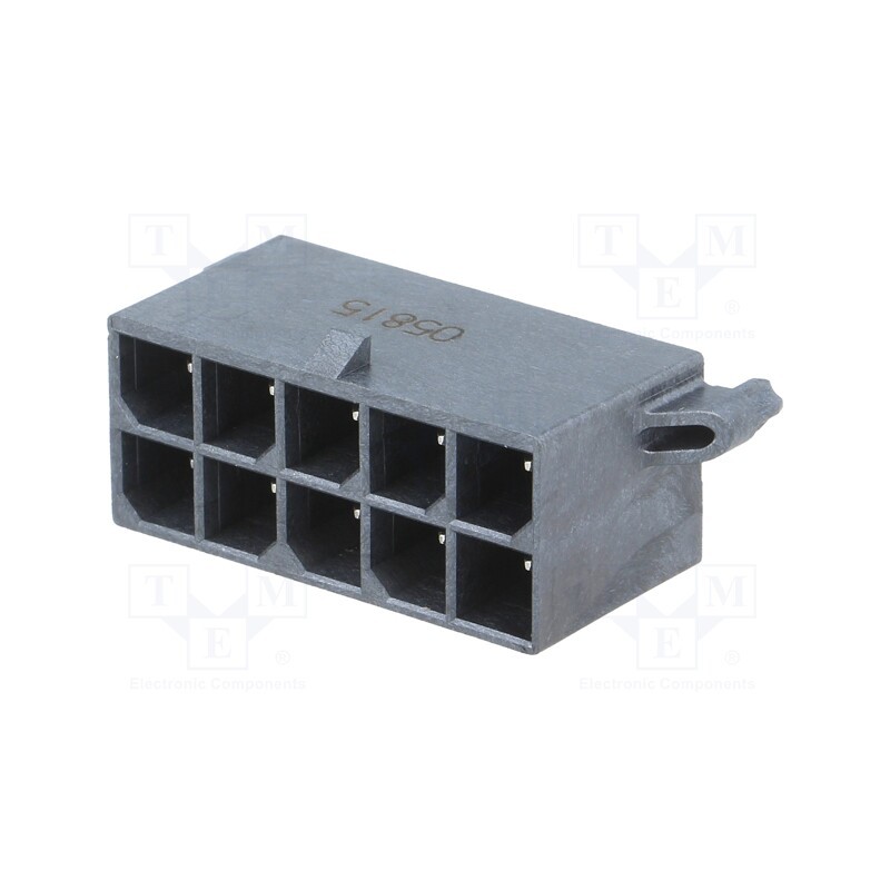 1 pcs x MOLEX - 768290010 - Socket, wire-board, male, Mega-Fit, 5.7mm, PIN: 10, UL94V-0, 23A