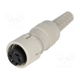 1 pcs x HIRSCHMANN - 930960517 MAK 5100 - Plug, DIN, female, PIN: 5, Layout: 240°, straight, for cable