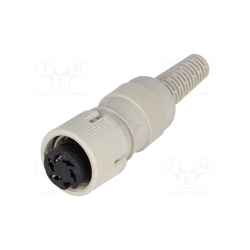 1 pcs x HIRSCHMANN - 930960517 MAK 5100 - Plug, DIN, female, PIN: 5, Layout: 240°, straight, for cable