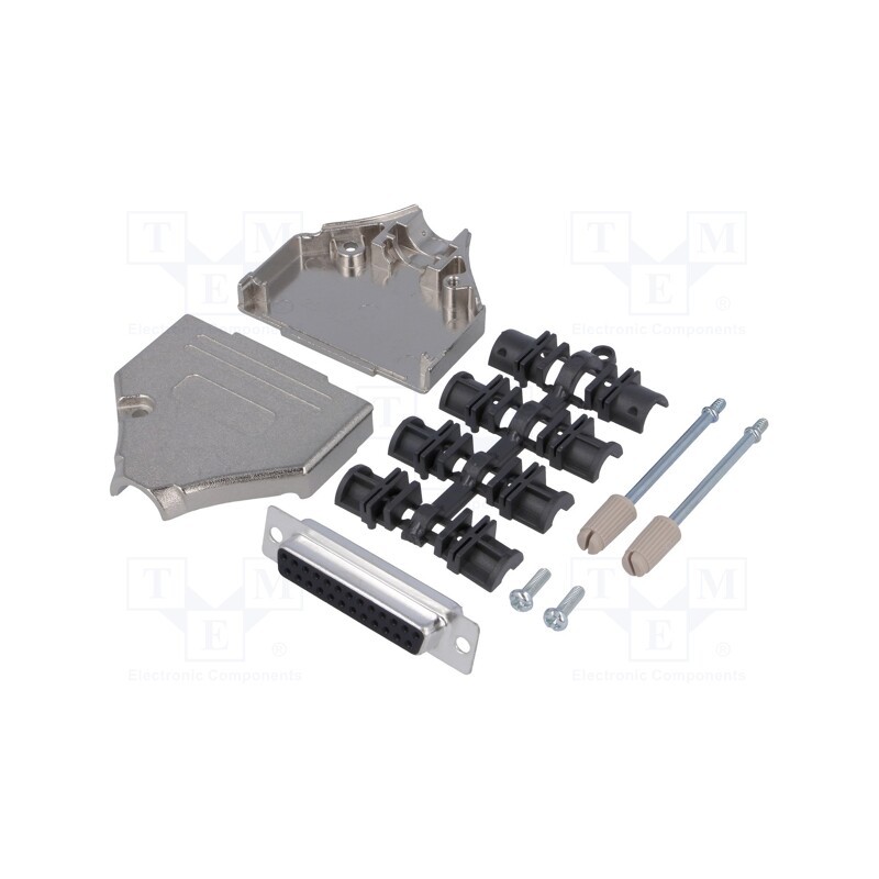 1 pcs x MH CONNECTORS - MHDTZK25-DB25S-K - D-Sub, PIN: 25, plug, female, straight, soldering, for cable