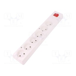 1 pcs x JONEX - 5907570005273 - Connector: AC supply, female, splitter, 2P, 250VAC, 16A, white, IP20