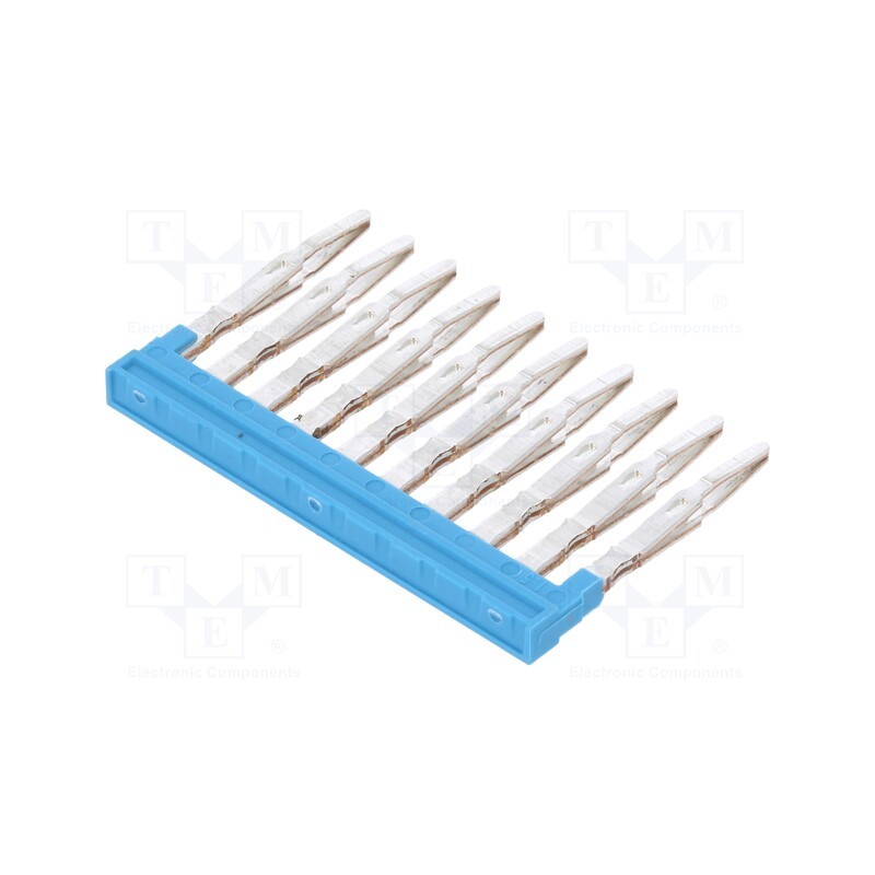 1 pcs x WEIDMu00dcLLER - 1985680000 ZQV 1.5N/10 BL - Comb bridge, ways: 10, blue, A series