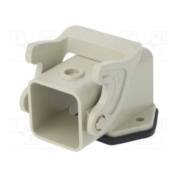 1 pcs x DEGSON ELECTRONICS - D3A.P-BK-1L-SE - Enclosure: for HDC connectors, size D3A, with latch, angled, IP65