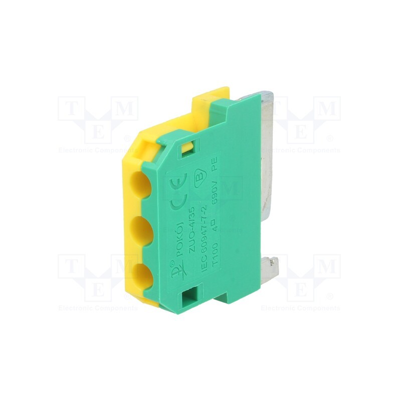 1 pcs x POKu00d3J - A11-5C3Z - Splice terminal: rail, 0.75÷4mm2, ways: 1, terminals: 2, polyamide