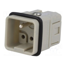 1 pcs x AMPHENOL - C14610A00550012 - Connector: HDC, contact insert, male, C146,heavy|mate Q, PIN: 6