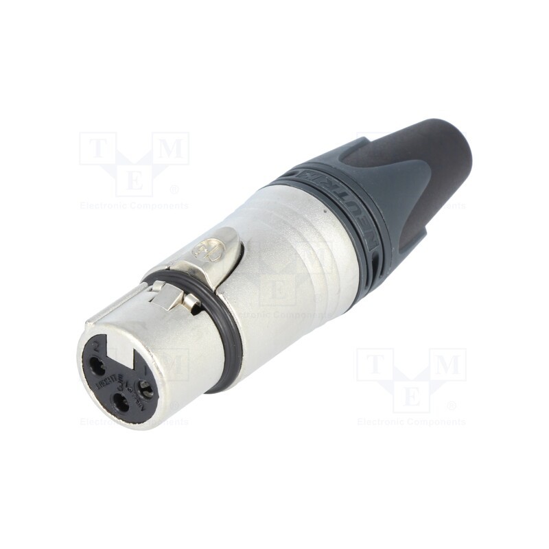 1 pcs x NEUTRIK - NC3FXX - Plug, XLR, female, PIN: 3, straight, for cable, soldering, 16A, 14AWG