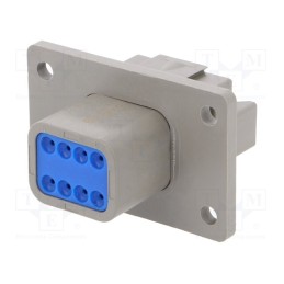 1 pcs x BULGIN - PX0112P08AGY - Connector: wire-wire, PX0, male, plug, for panel mounting, PIN: 8