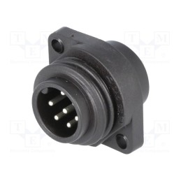 1 pcs x HIRSCHMANN - 932326100 CA 6 GS - Connector: circular, socket, male, IP67, CA, PIN: 7(6+1), 6+PE, 250V