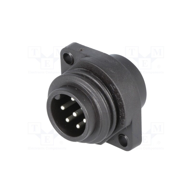 1 pcs x HIRSCHMANN - 932326100 CA 6 GS - Connector: circular, socket, male, IP67, CA, PIN: 7(6+1), 6+PE, 250V