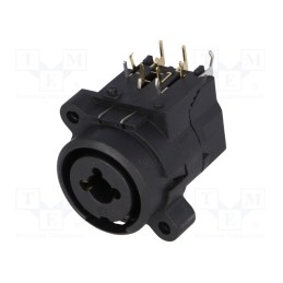 1 pcs x CLIFF - FC2430 - Socket, Jack 6,3mm + XLR, female, angled 90°, THT