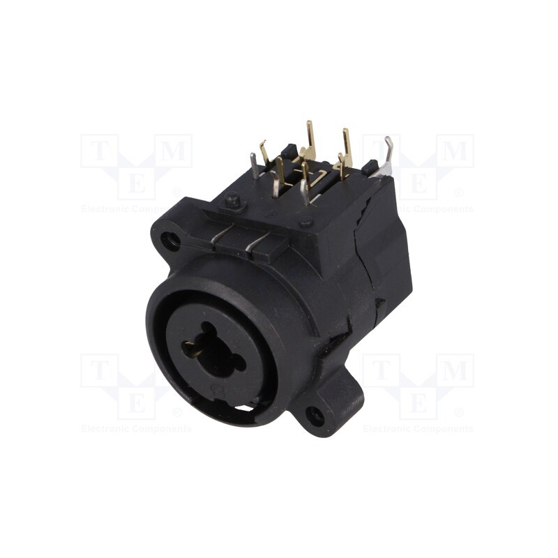 1 pcs x CLIFF - FC2430 - Socket, Jack 6,3mm + XLR, female, angled 90°, THT