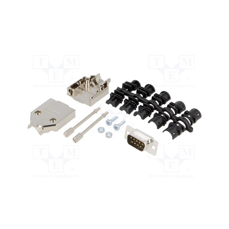 1 pcs x ENCITECH - 6355-0031-01 - D-Sub, PIN: 9, plug, male, soldering, for cable, black