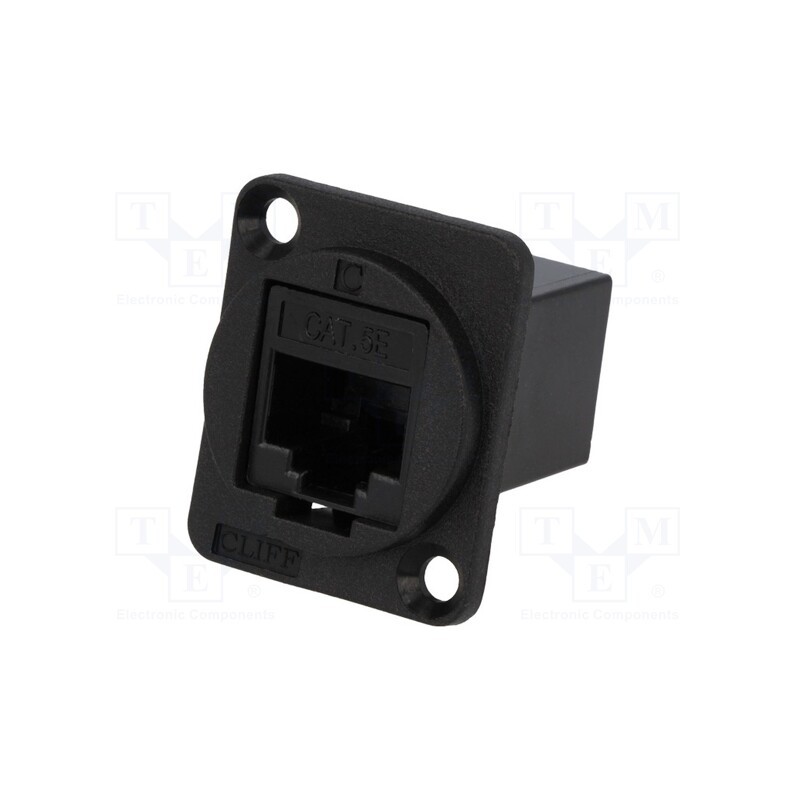 1 pcs x CLIFF - CP30220 - Coupler, FT, Cat: 5e, Layout: 8p8c, RJ45 socket,both sides, 19x24mm