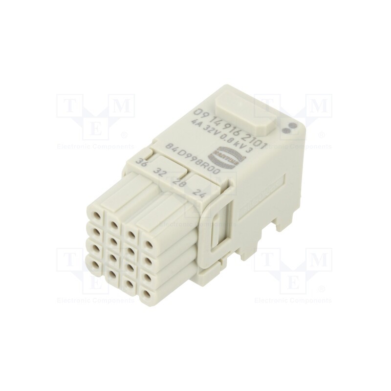 1 pcs x HARTING - 9149162101 - Connector: HDC, module, female, Han-Modular® Domino, PIN: 16