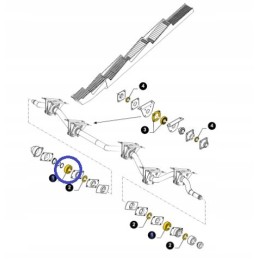 New Holland tx tf 21003 shaker bearing