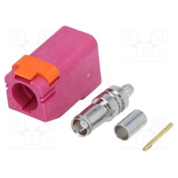 1 pcs x MOLEX - 734036267 - Connector: FAKRA, female, plug, crimped, Polarisation: H-Violet