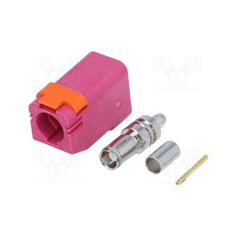 1 pcs x MOLEX - 734036267 - Connector: FAKRA, female, plug, crimped, Polarisation: H-Violet